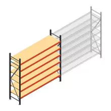 Weitspannregal AR 2000x2700x600 mm (hxbxt) 6 Ebenen anthrazit Anfangsregal