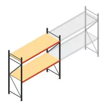 Weitspannregal AR 2000x2700x800 mm (hxbxt) 2 Ebenen anthrazit Anfangsregal