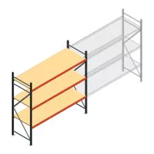 Weitspannregal AR 2000x2700x800 mm (hxbxt) 3 Ebenen anthrazit Anfangsregal