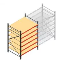 Weitspannregal AR 2250x1610x1200 mm (hxbxt) 6 Ebenen anthrazit Anfangsregal