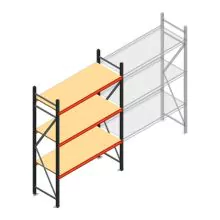 Weitspannregal AR 2250x1610x600 mm (hxbxt) 3 Ebenen anthrazit Anfangsregal