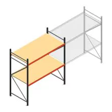 Weitspannregal AR 2250x1850x1000 mm (hxbxt) 2 Ebenen anthrazit Anfangsregal