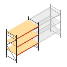 Weitspannregal AR 2250x1850x1000 mm (hxbxt) 3 Ebenen anthrazit Anfangsregal