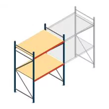 Weitspannregal AR 2500x1610x1000 mm (hxbxt) 2 Ebenen blau Anfangsregal