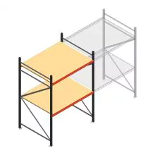 Weitspannregal AR 2500x1610x1200 mm (h×b×t) 2 Ebenen anthrazit Anfangsregal