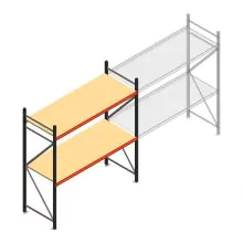 Weitspannregal AR 2500x2250x800 mm (hxbxt) 2 Ebenen anthrazit Anfangsregal