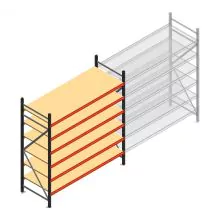 Weitspannregal AR 2500x2250x800 mm (hxbxt) 6 Ebenen anthrazit Anfangsregal
