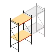 Weitspannregal AR 3000x1610x1000 mm (hxbxt) 2 Ebenen anthrazit Anfangsregal