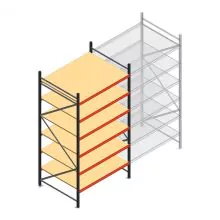 Weitspannregal AR 3000x1610x1200 mm (hxbxt) 6 Ebenen anthrazit Anfangsregal