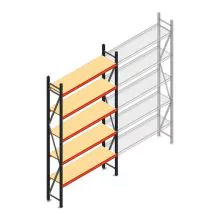 Weitspannregal AR 3000x1610x400 mm (hxbxt) 5 Ebenen antrazit Anfangsregal