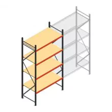 Weitspannregal AR 3000x1610x800 mm (hxbxt) 4 Ebenen anthrazit Anfangsregal