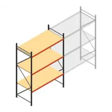 Weitspannregal AR 3000x1850x1000 mm (hxbxt) 3 Ebenen anthrazit Anfangsregal