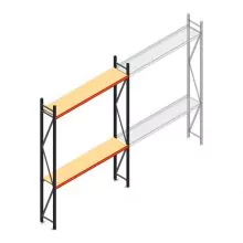 Weitspannregal AR 3000x1850x400 mm (hxbxt) 2 Ebenen anthrazit Anfangsregal