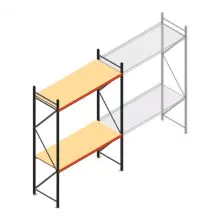 Weitspannregal AR 3000x1850x800 mm (hxbxt) 2 Ebenen anthrazit Anfangsregal