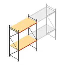 Weitspannregal AR 3000x1850x900 mm (hxbxt) 2 Ebenen anthrazit Anfangsregal