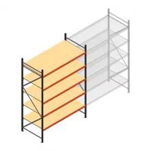 Weitspannregal AR 3000x1850x900 mm (hxbxt) 5 Ebenen anthrazit Anfangsregal
