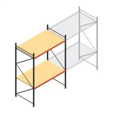 Weitspannregal AR 3000x2250x1200 mm (hxbxt) 2 Ebenen anthrazit Anfangsregal