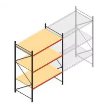 Weitspannregal AR 3000x2250x1200 mm (hxbxt) 3 Ebenen anthrazit Anfangsregal