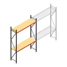 Weitspannregal AR 3000x2250x600 mm (hxbxt) 2 Ebenen anthrazit Anfangsregal