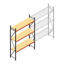 Weitspannregal AR 3000x2250x600 mm (hxbxt) 3 Ebenen anthrazit Anfangsregal