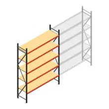 Weitspannregal AR 3000x2250x600 mm (hxbxt) 5 Ebenen anthrazit Anfangsregal
