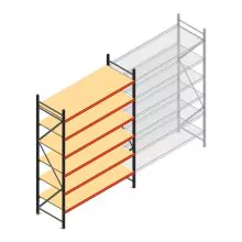 Weitspannregal AR 3000x2250x800 mm (hxbxt) 6 Ebenen anthrazit Anfangsregal