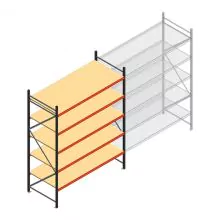 Weitspannregal AR 3000x2700x1000 mm (hxbxt) 5 Ebenen anthrazit Anfangsregal