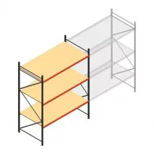 Weitspannregal AR 3000x2700x1200 mm (hxbxt) 3 Ebenen anthrazit Anfangsregal