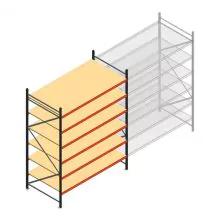 Weitspannregal AR 3000x2700x1200 mm (hxbxt) 6 Ebenen anthrazit Anfangsregal