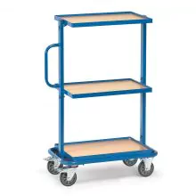 Beistellwagen 200 kg mit 3 Holz-Etagen
