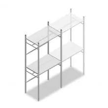 Konfektionsregal Medium Duty 2200x1000x600 mm (hxbxt) 2 Stangen 2 Fachböden Anfangsregal