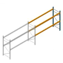 Gebrauchtes Dexion Speedlock Palettenregal 2600x3450x1100 mm (hxbxt) 2 Ebenen Anbauregal