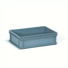 Fetra Eurobehälter, Euronorm Kiste 600x400x145 mm (LxBxH) grau