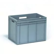 Fetra Eurobehälter, Euronorm Kiste 600x400x425 mm (lxbxh) grau