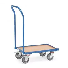 Eurobehälter Rollplatte 250 kg 605x405 mit Bodenplatte, aufstehender Kante und Schiebegriff