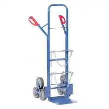 Gasflaschenwagen, Gasflaschen Treppen-Sackkarre 200 kg für Gasflaschen und Propangasflaschen mit Gummireifen