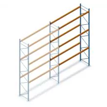 Gebrauchtes JH MPB Palettenregal 3850x3600x1100 mm (hxbxt) 3 Ebenen Anbauregal