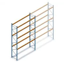 Gebrauchtes JH MPB Palettenregal 3850x3600x1100 mm (hxbxt) 3 Ebenen Anfangsregal