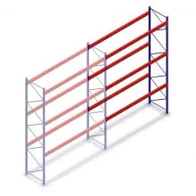 Gebrauchte Mecalux Palettenregal 6000x3600x1100 mm (hxbxt) 3 Ebenen Anbauregal