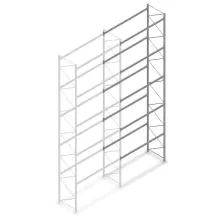 Gebrauchte Dexion Palettenregal 5000x2700x900 mm (hxbxt) 5 Ebenen Anbauregal