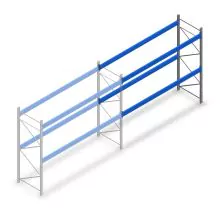 Gebrauchte Bito Palettenregal 5000x3600x1100 mm (hxbxt) 2 Ebenen Anbauregal