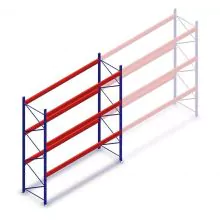 Gebrauchtes Stow Palettenregal 5000x2700x900mm (hxbxt) 3 Ebenen Anfangsregal