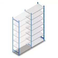 Gebrauchtes Dexion Impex Fachbodenregal 2285x1000x460 mm (hxbxt) 7 Ebenen Anbauregal