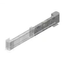 Führungsprofil 1000x400 mm (bxh) Anbauregal