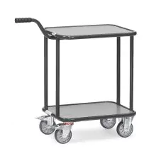 Greeproller 250 kg 600x450 mit 2 Holzplattformen in Anthrazit