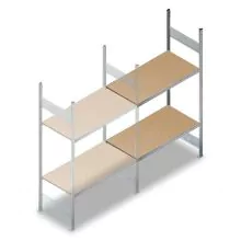 Weitspannregal HD 2000x1500x600 mm (hxbxt) 2 Ebenen Anbauregal