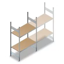 Weitspannregal HD 2000x1500x600 mm (hxbxt) 2 Ebenen Anfangsregal