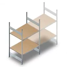 Weitspannregal HD 2000x1500x800 mm (hxbxt) 2Ebenen Anfangsregal