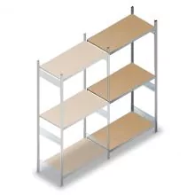 Weitspannregal HD 2500x1500x600 mm (hxbxt) 3 Ebenen Anbauregal