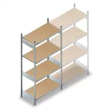 Weitspannregal HD 2500x1500x600 mm (hxbxt) 4 Ebenen Anfangsregal